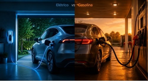 Quanto Custa Carregar um Carro Elétrico em Casa vs. Abastecer com Gasolina