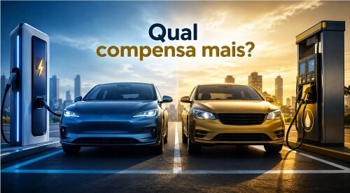 Carro Elétrico Compensa? Comparativo de Custo Anual com Carro a Combustão