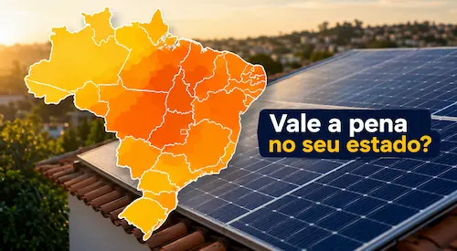 Mapa de irradiação solar do Brasil e viabilidade da energia solar por estado