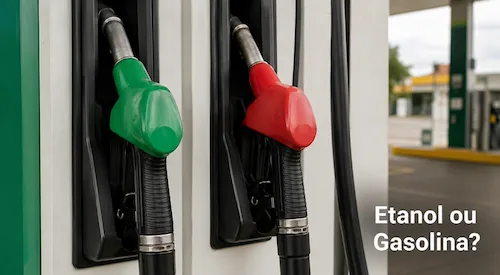 Comparativo entre etanol e gasolina para carro flex
